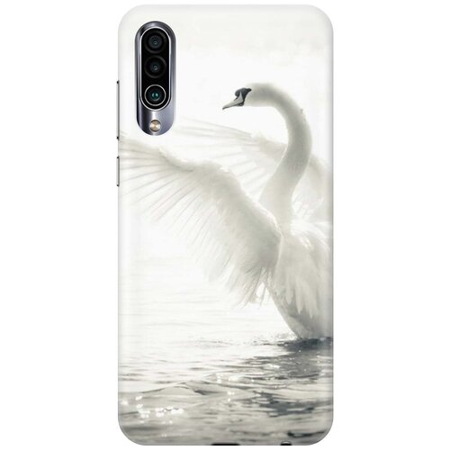 фото Cиликоновый чехол на meizu 16xs / мейзу 16 икс эс с принтом "лебедь" gosso