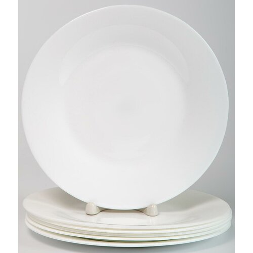 Набор мелких тарелок 200мм Белая 6 предметов, 197-21009-6, OLAFF