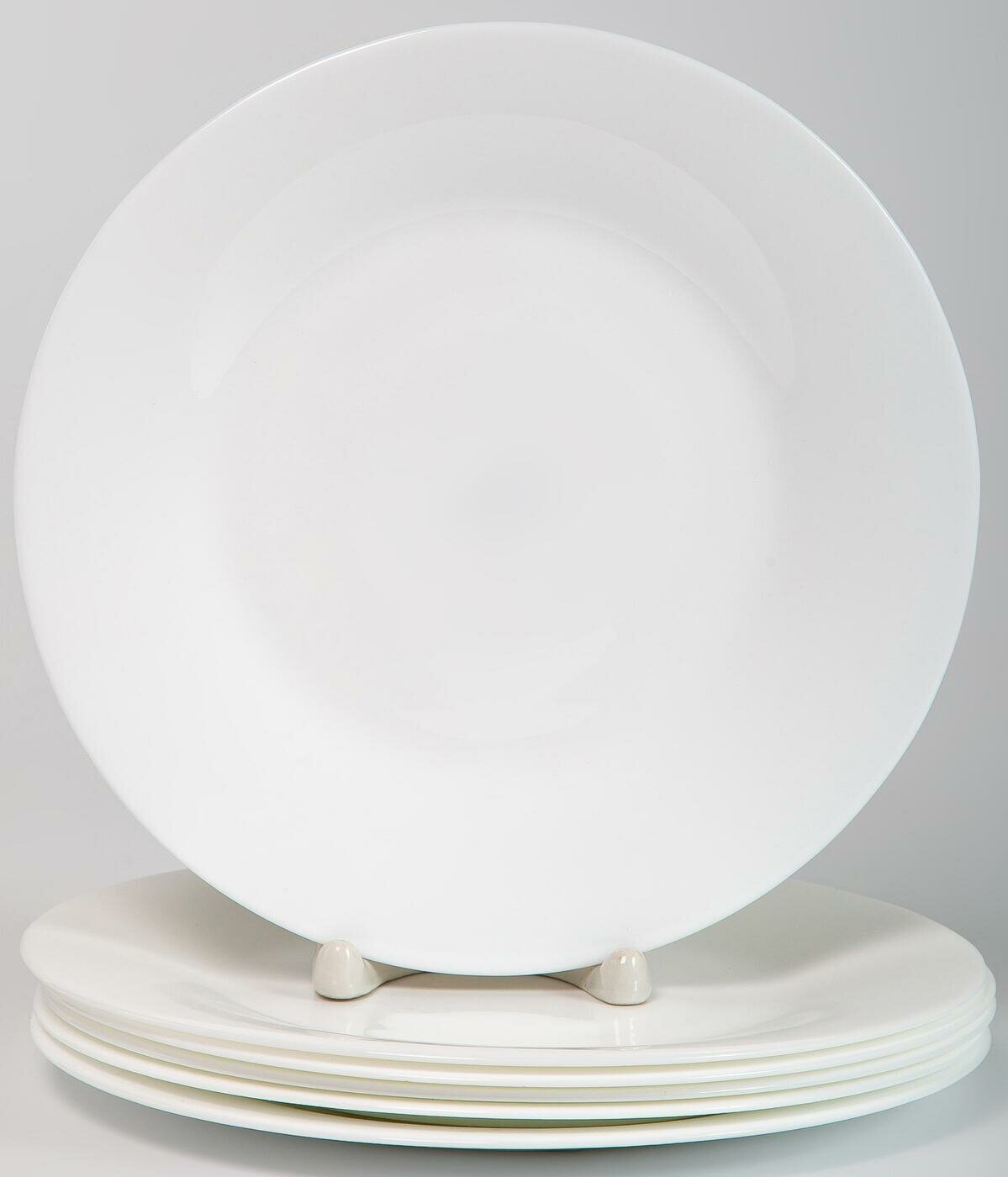 Набор мелких тарелок 200мм Белая 6 предметов 197-21009-6 OLAFF