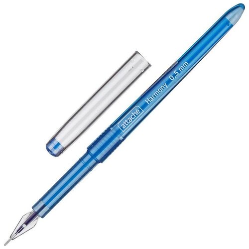 Attache Ручка гелевая Harmony 0.5 мм, синий цвет чернил, 5 шт. attache ручка гелевая harmony 0 5 мм черный цвет чернил 1 шт