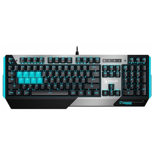Клавиатура A4Tech Bloody B865 механическая проводная USB серыйчерный B865 ICE BLUE 453000₽