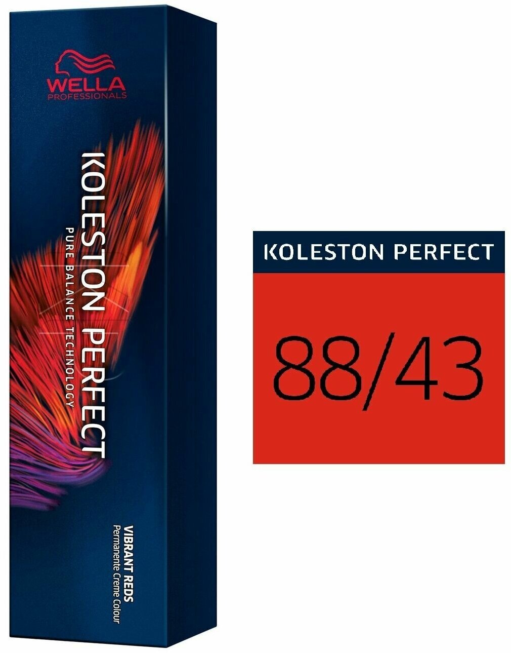Wella Professionals Краситель Koleston Perfect Яркие красные тона 60 мл, оттенок 8/43, 8/43 Боярышник (Wella Professionals, ) - фото №20