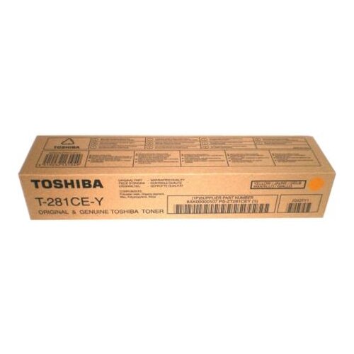 Картридж Toshiba T-281C-EY, 10000 стр, желтый картридж toshiba t 281c em 10000 стр пурпурный