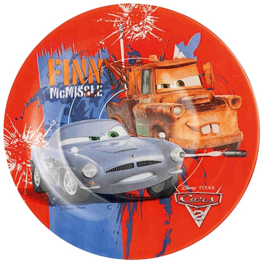 Luminarc Тарелка десертная Disney Cars 2 19 см красный