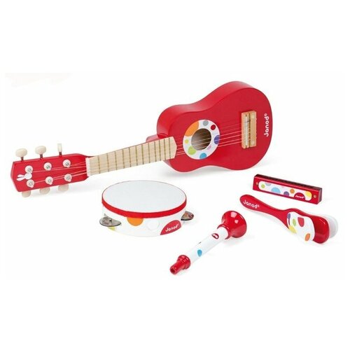 фото Janod набор музыкальных инструментов конфетти j07626 красный
