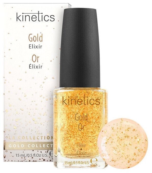 Kinetics Nail Care - Кинетикс Нейл Кэйр Ультра-обогащенный эликсир "Gold Elixir", 15 мл -