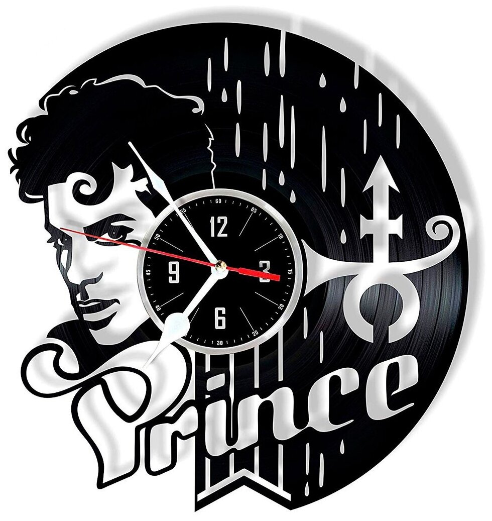 Часы из виниловой пластинки (c) VinylLab Prince