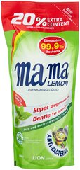 Mama Lemon Жидкость для мытья посуды Green tea сменный блок, 0.6 л