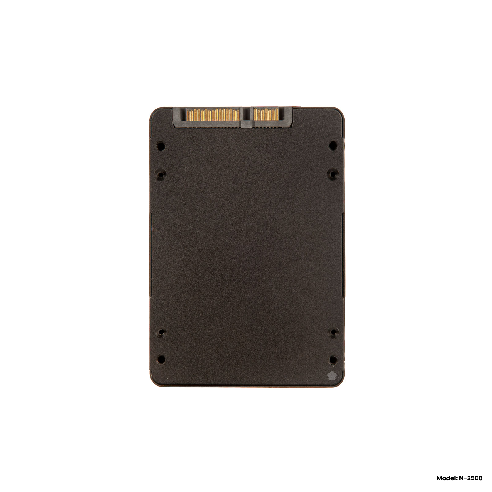 Адаптер-переходник для установки диска SSD mSATA в черный металлический корпус 25" SATA 3 / NFHK N-2508