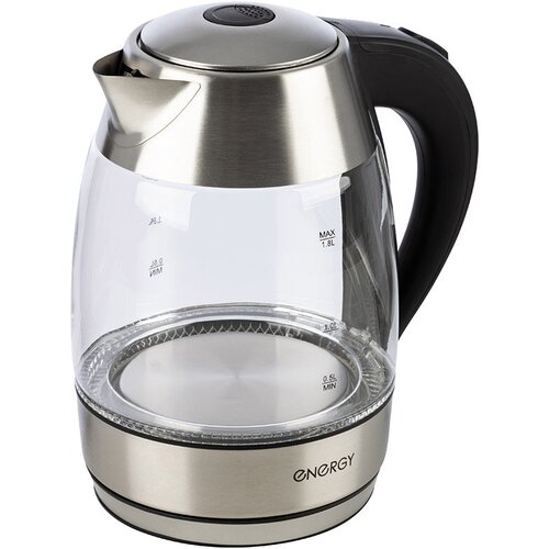 Чайник ENERGY E-255 18л стекло пластик цвет черный 164135 221600₽
