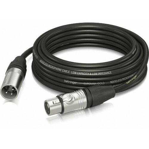 Behringer GMC-1000 микрофонный кабель XLR femaleXLR male, 10 м. кабель rockdale xlr jack 6 3 mm xj001 2 м 1 шт черный
