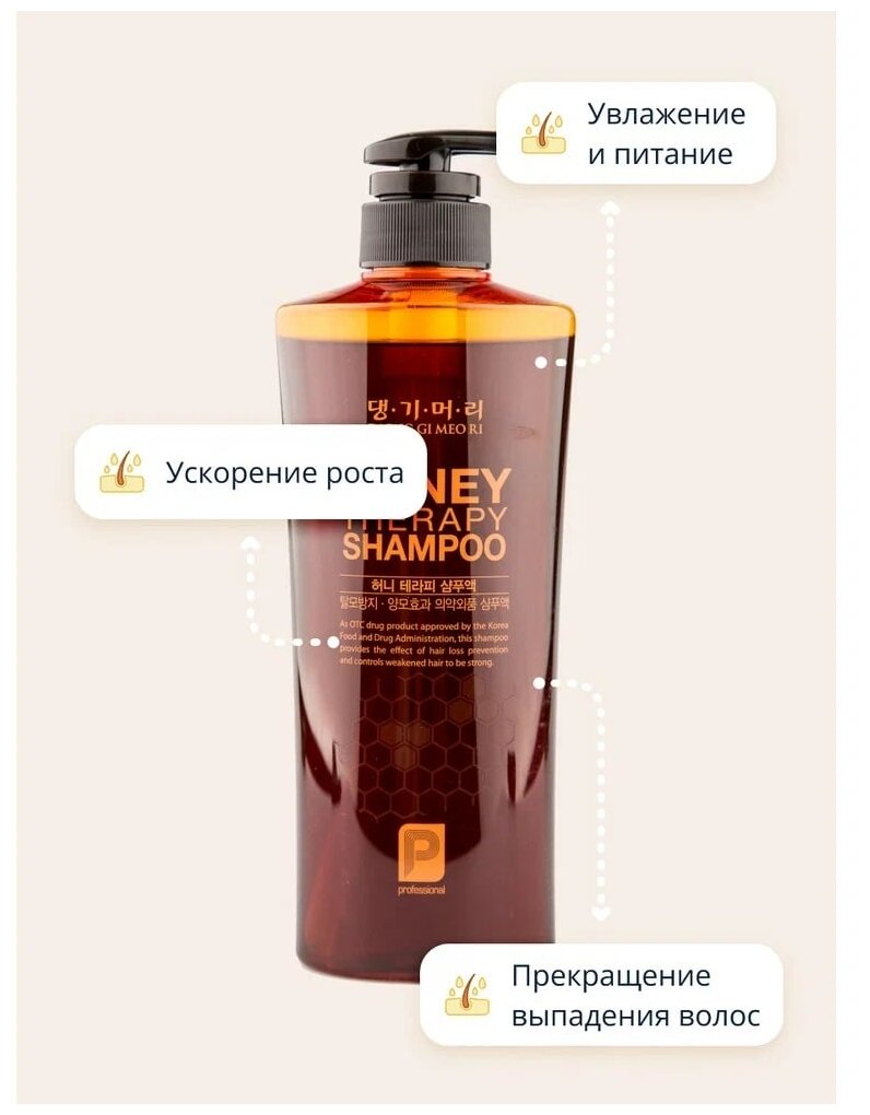 Шампунь с пчелиным маточным молочком DAENG GI MEO RI Professional Honey Therapy Shampoo (500 мл)