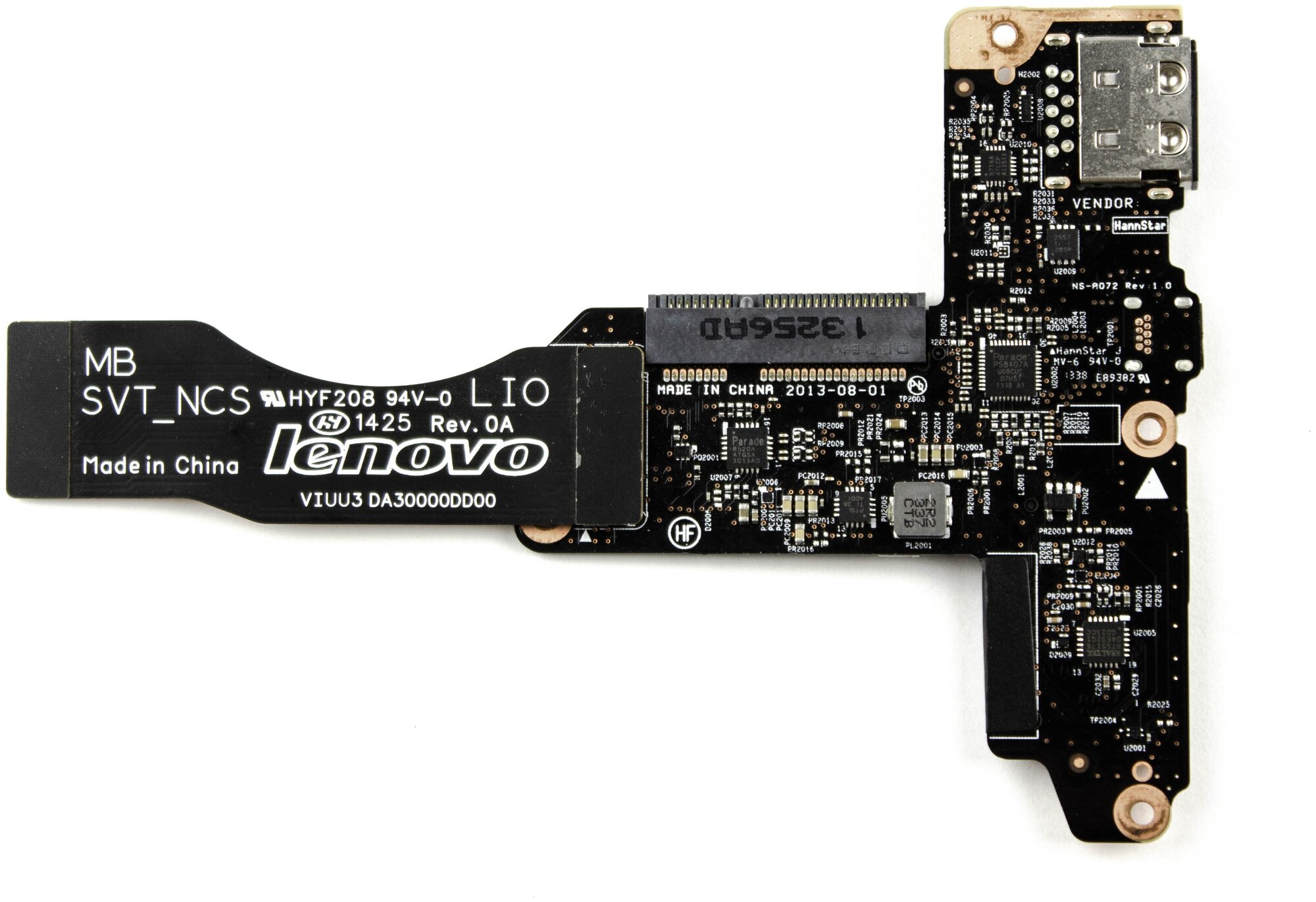 Разъем/переходник HDD Lenovo Yoga 2 PRO 20266 mSATA USB BOARD 45502912001 NS-A072 NS-A072P
