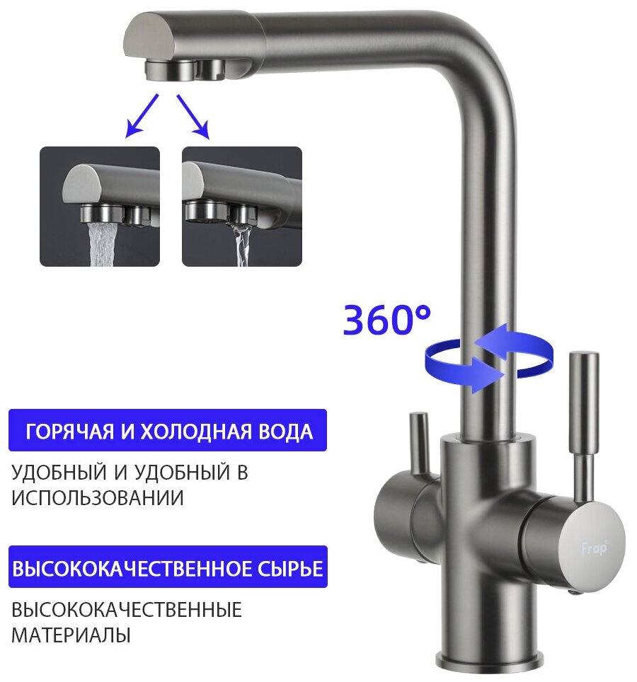 Смеситель для кухни Frap - фото №15