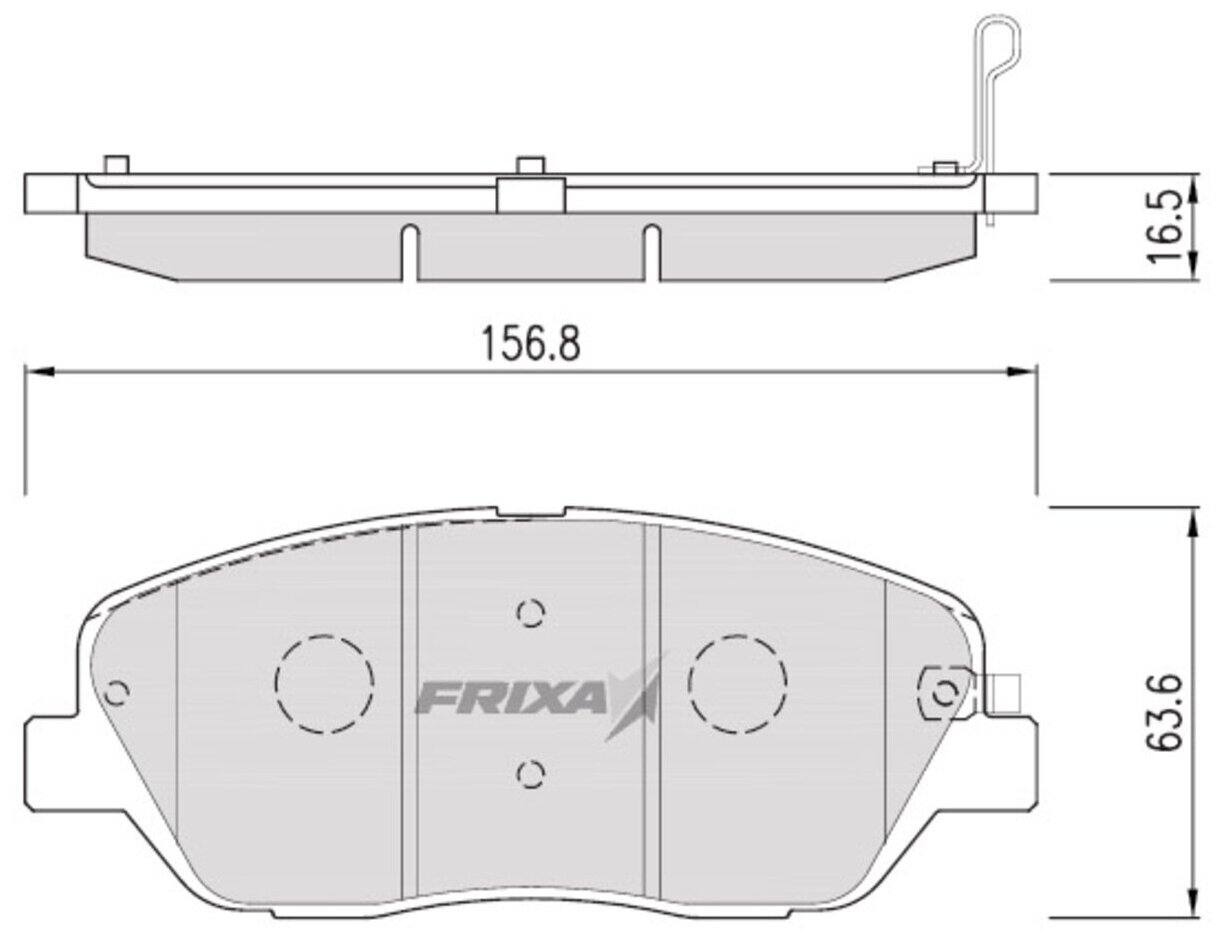 Колодки Тормозные Передние Mohave Hankook Frixa арт. FPK26