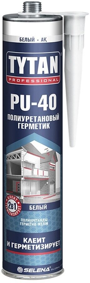 Герметик полиуретановый Tytan Professional PU 40 16791 310 мл белый