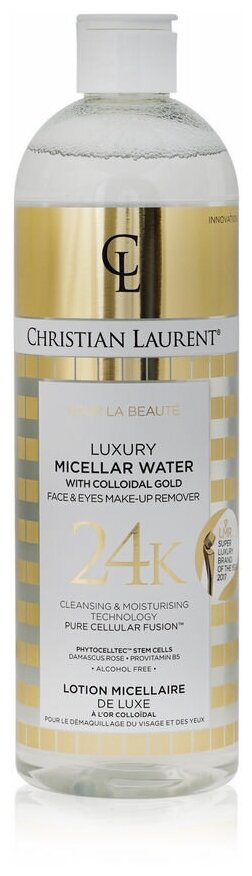 Christian Laurent pour la beauté мицеллярная вода с коллоидным золотом Luxury, 500 мл