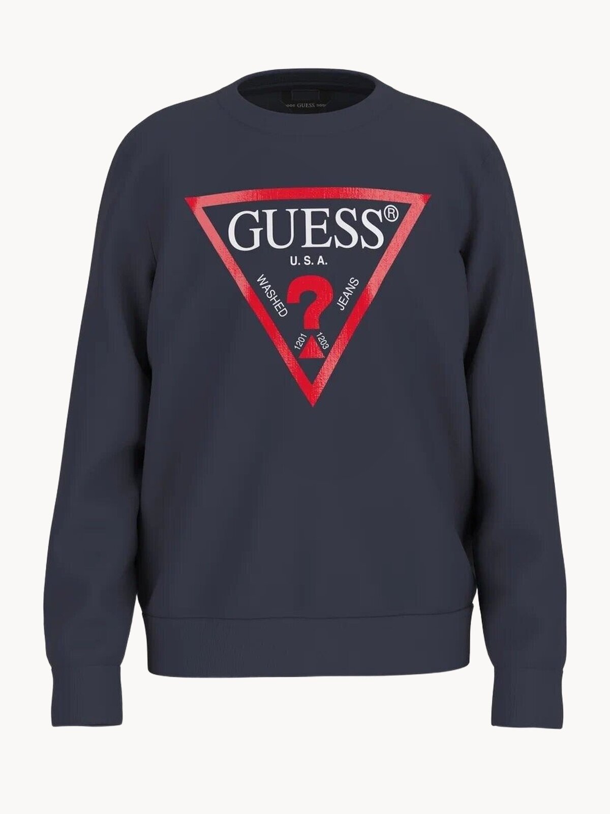 Свитшот GUESS LS Fleece_Core, размер 10, cиний