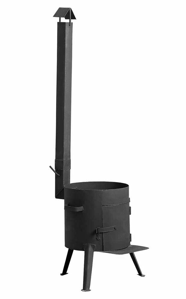 Печь под казан 330мм толщина 2мм с трубой