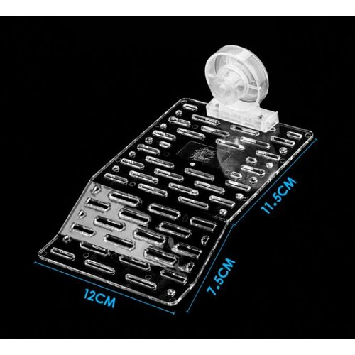 Мостик-площадка для черепах на присосках в аквариум - Прозрачный 19 см 1180₽