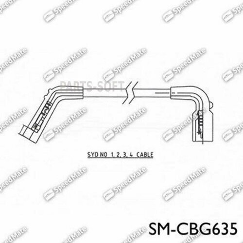 SPEEDMATE SM-CBG635 Провода в/в DAEWOO Matiz 1.0