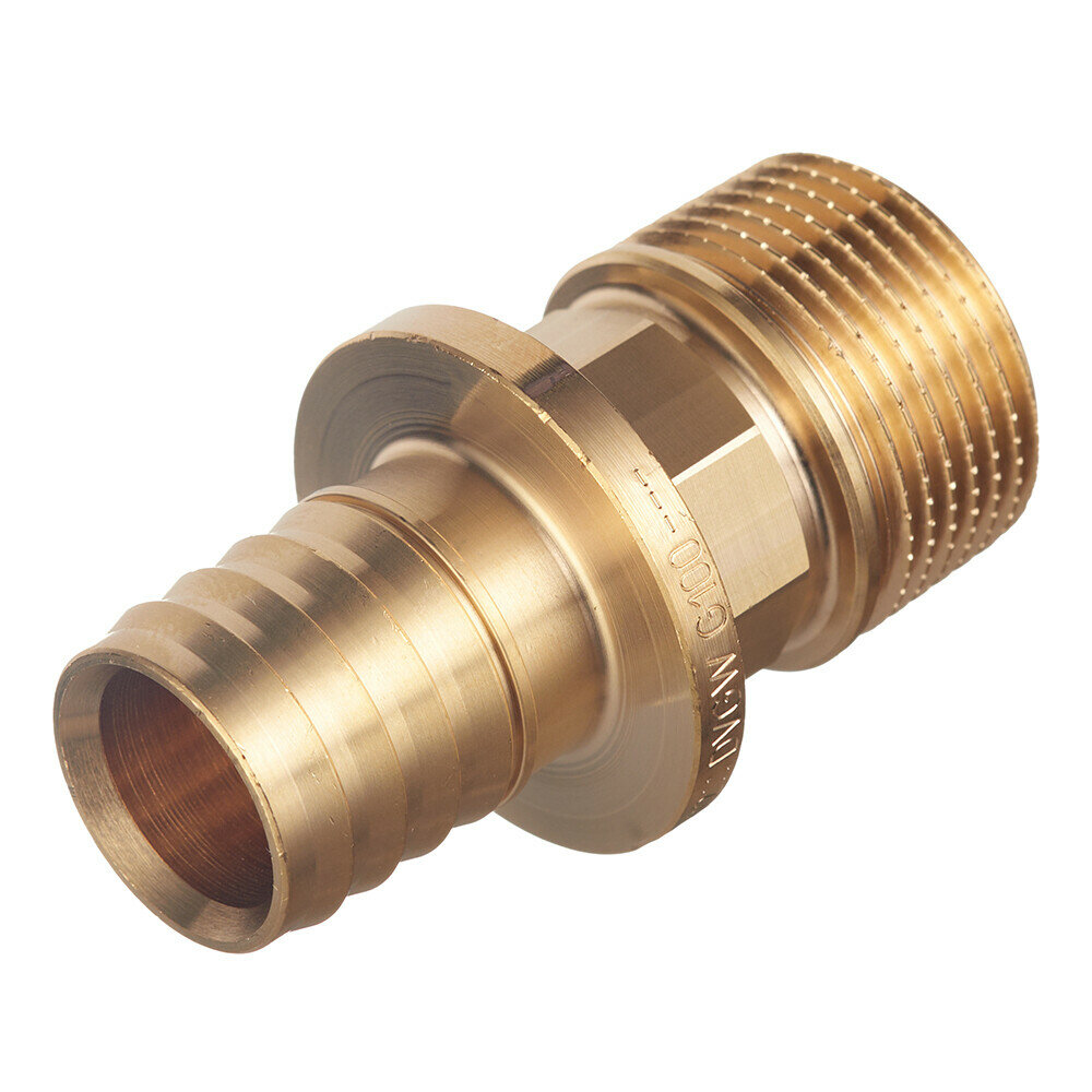 фото Соединитель прямой Tece 25 мм х R 3/4 НР(ш) с ниппелем латунный (765507)