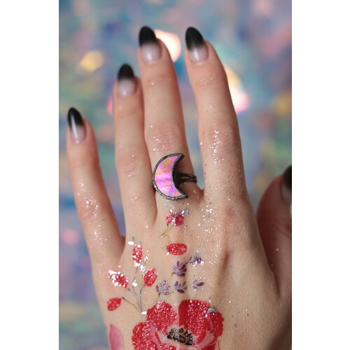 Кольцо KATE SHO, стекло, безразмерное, розовый