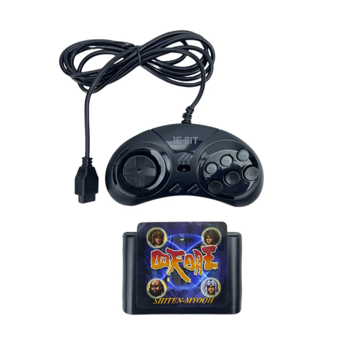 Геймпад Turbo для Sega с картриджем Sega James Shiten Myooh джойстик для приставки Сега узкий разъем черный 55000₽