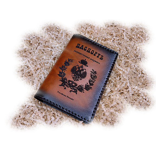 Обложка для паспорта VPS 072-табачный, коричневый обложка на паспорт российская империя из натуральной кожи