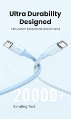 Кабель UGREEN US563 (15281) USB-C to USB-C Silicone Fast Charging Cable. Длина: 2м. Цвет: голубой
