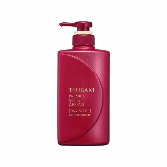 SHISEIDO Увлажняющий кондиционер для волос Tsubaki Premium Moist, с маслом камелии, 490мл.