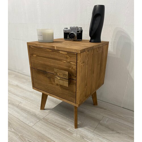 Стильная прикроватная тумба орех 400*400*530 мм