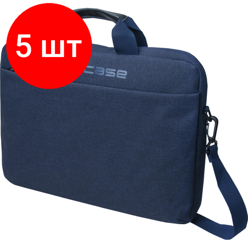 Комплект 5 штук, Сумка для ноутбука Portcase KCB-164 Blue синий