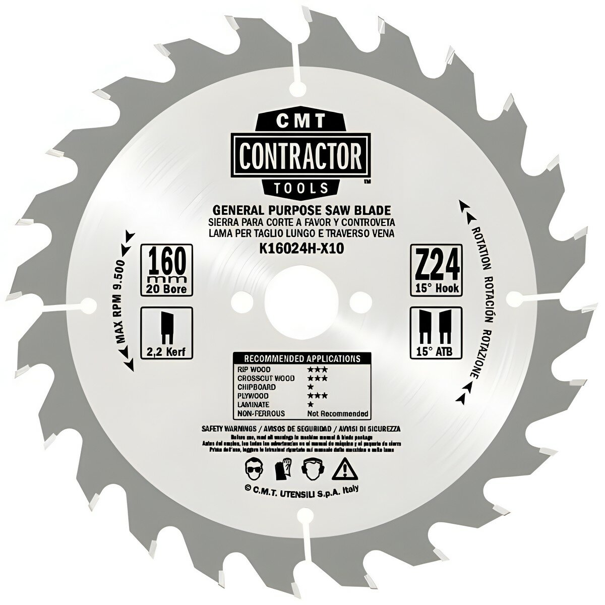 Диск пильный 250x2.6/1.8x30 Z40 ATB (без инд. упаковки) K25040М-X05