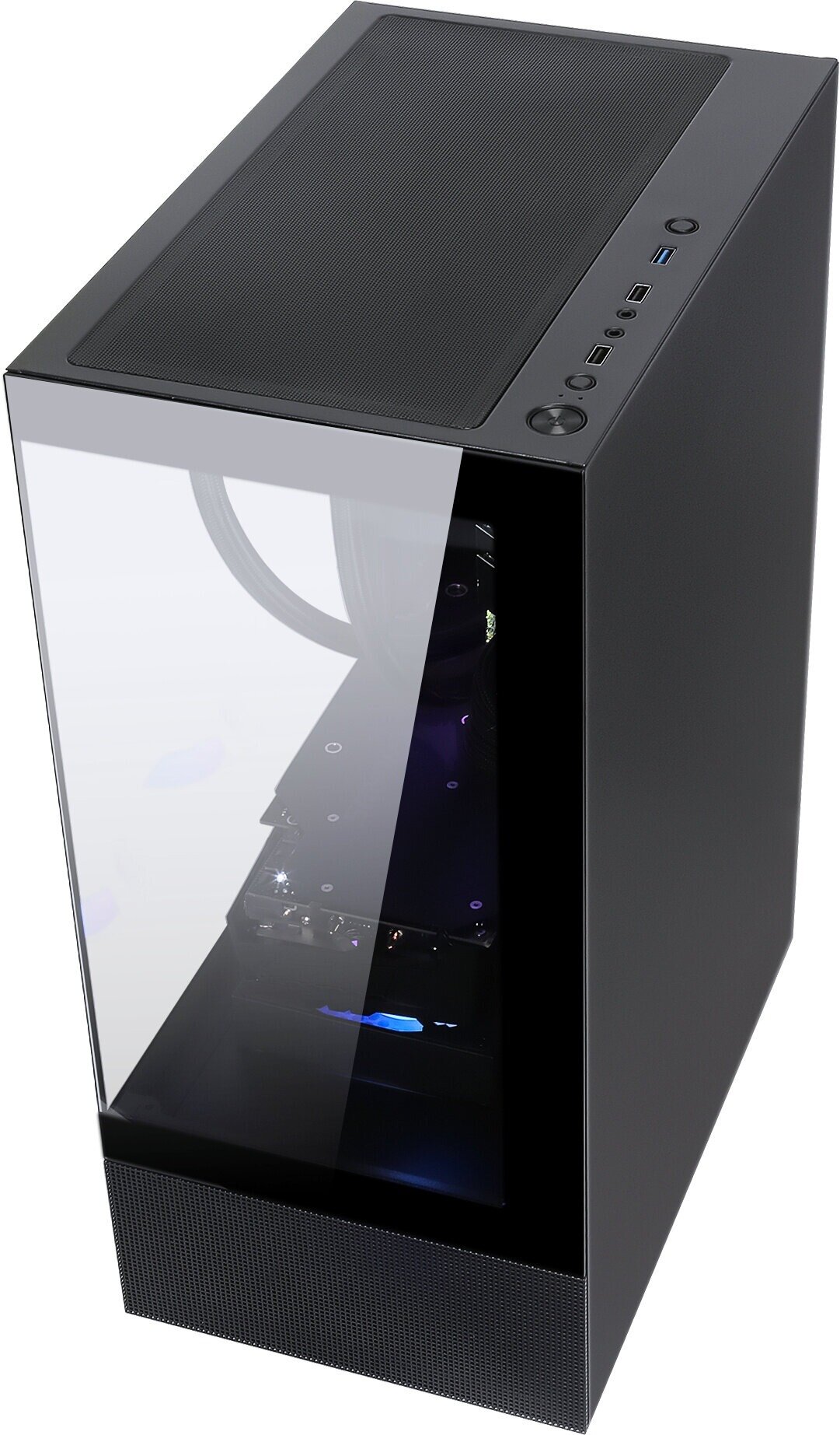 Formula Crystal Z1 черный без БП ATX 3x120mm 2xUSB2.0 1xUSB3.0 audio bott PSU CRYSTAL Z1 — фото 1