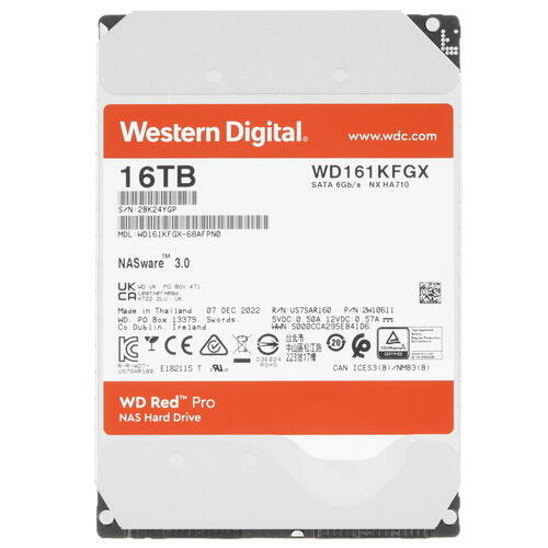Жесткий диск WD Red Pro , 16ТБ, HDD, SATA III, 3.5" - фото №14
