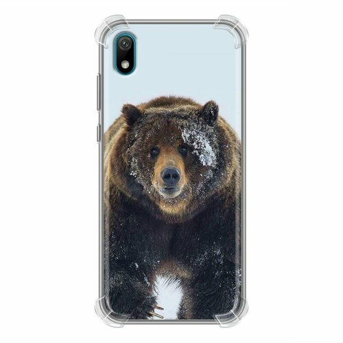 Дизайнерский силиконовый чехол для Huawei Y5 2019 Медведь