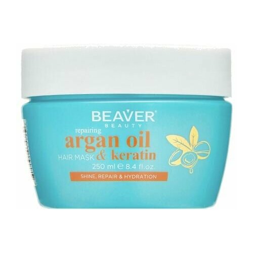 Разглаживающая маска для волос Beaver Argan Oil & keratin разглаживающая маска для волос beaver argan oil