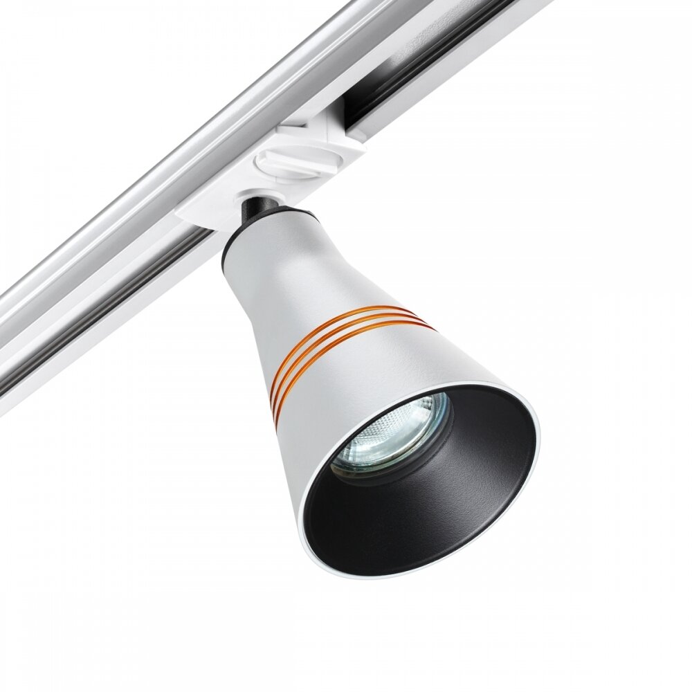 Однофазный светильник для шинопровода с лампочкой Novotech 370858+Lamps - фото №4