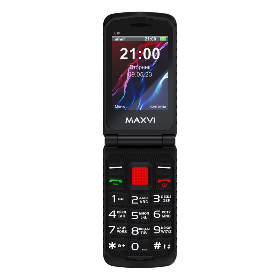 Телефон MAXVI E10, 2 SIM, красный