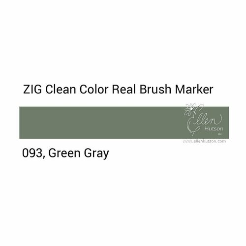 Маркер акварельный с кистью брашпен ZIG Clean Color Real Brush- штучно - цвет- 093