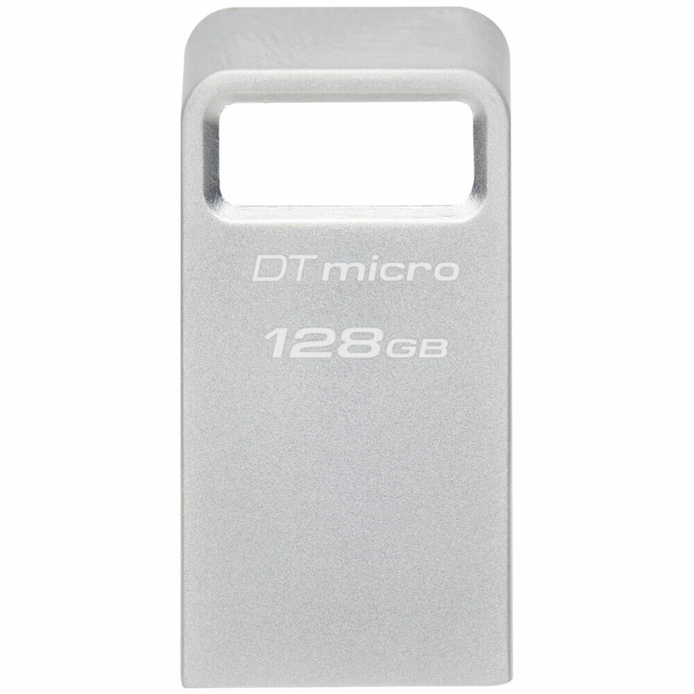 Флешка Kingston DataTraveler Micro 128ГБ USB3.0 серебристый (DTMC3G2/128GB) - фото №6