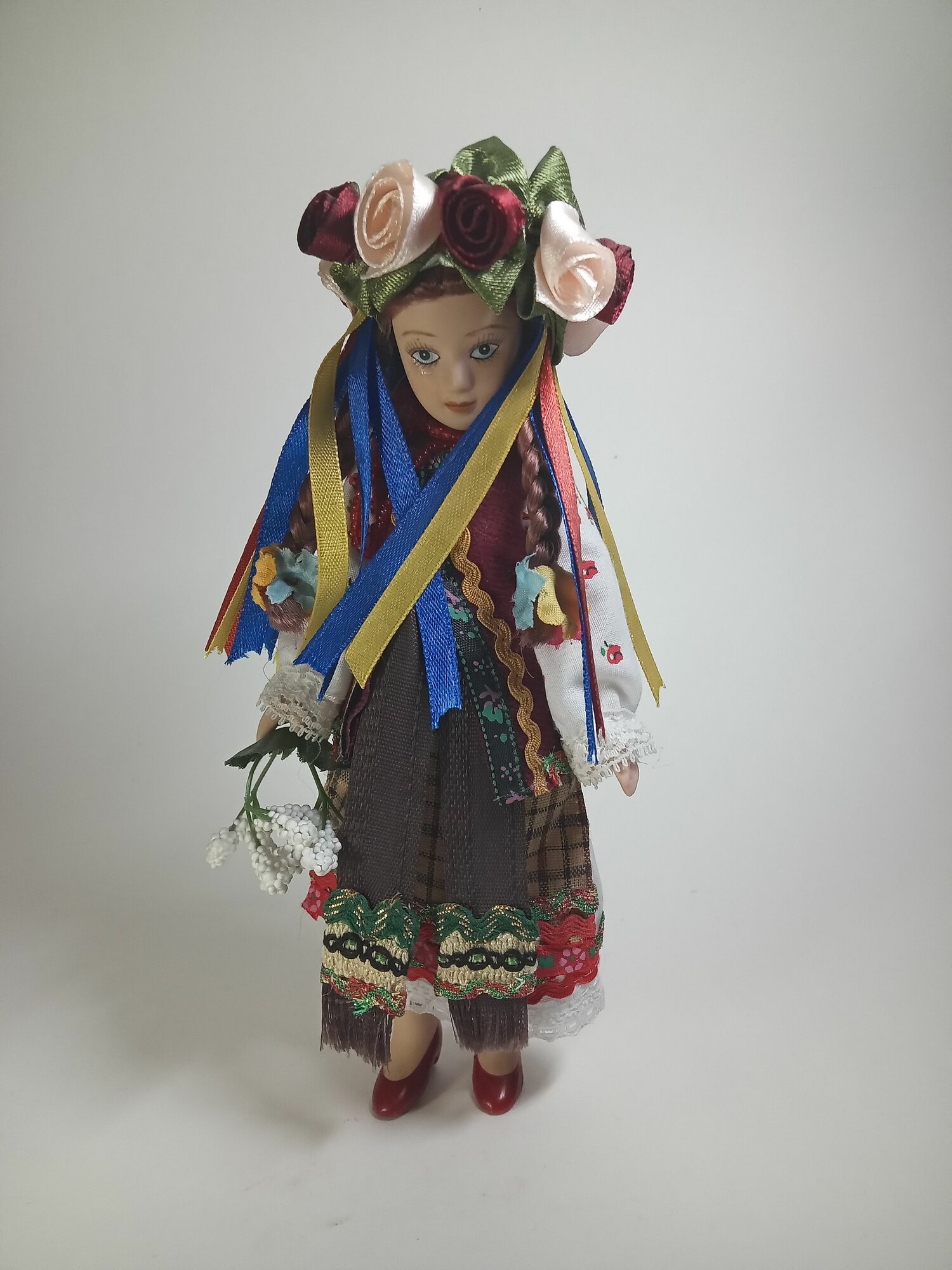 Кукла коллекционная Оксана в летнем костюме Киевской губернии (доработан костюм)