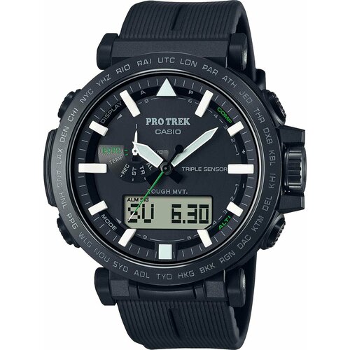 Наручные часы CASIO PRW-6621Y-1E, черный, зеленый