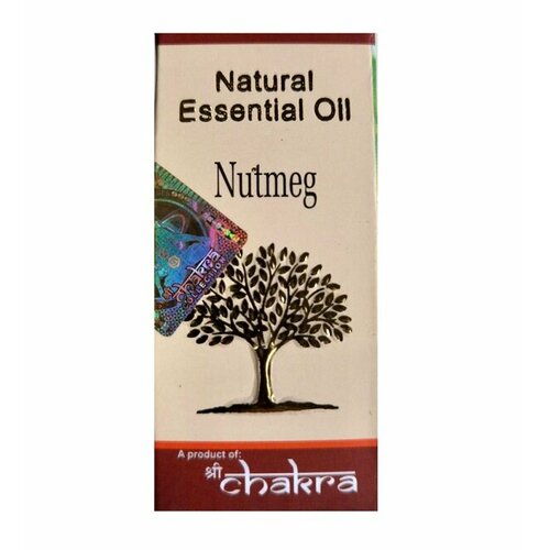 Natural Essential Oil NUTMEG, Shri Chakra (Натуральное эфирное масло мускатный орех, Шри Чакра), 10 мл.