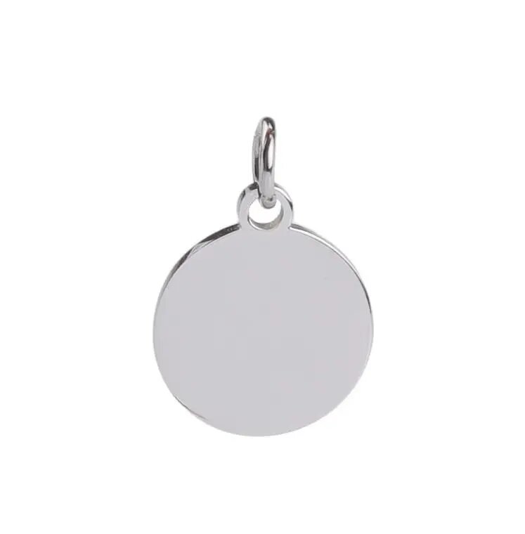 Новинка 20 шт круглые подвески в виде дисков из нержавеющей стали зеркальная полировка заготовки для штамповки подвески для самостоятельного изготовления подвесок ожерелья брелок 20mm steel