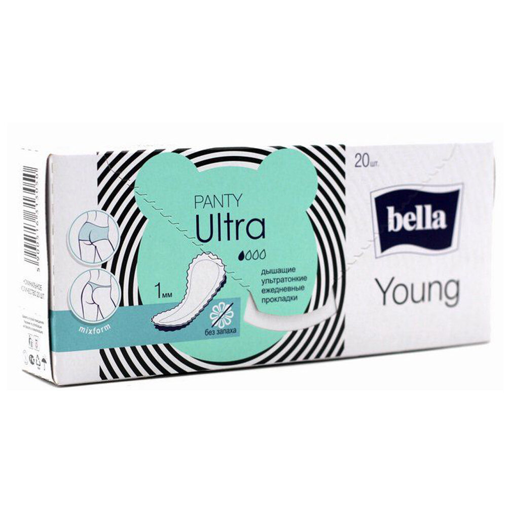 Прокладки ежедневные Bella Panty Ultra Young 20 шт