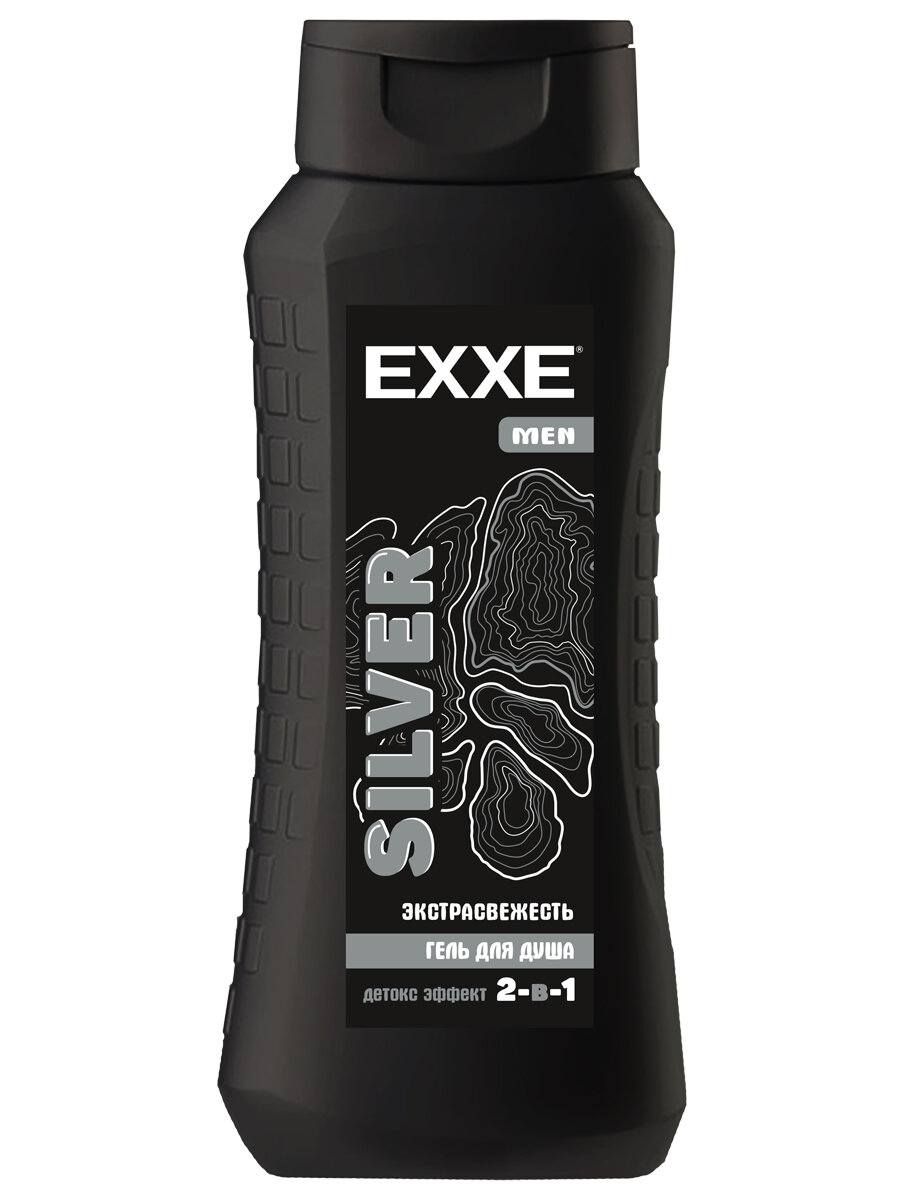 Гель для душа EXXE мужской 2в1 Men Silver Экстрасвежесть 400мл