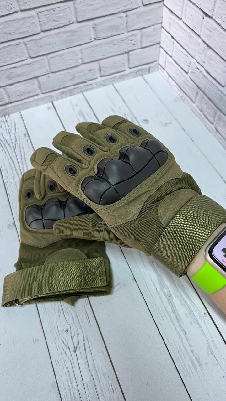 Тактические перчатки Outdoor Tactics олива — фото 1