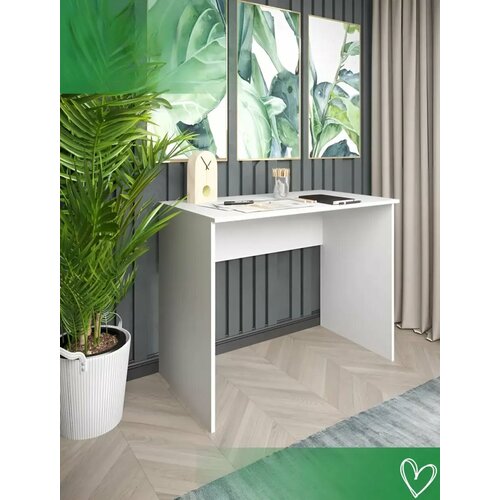 Рабочий стол для школьника Ламэсс, 75 х 105 х 55см, белый, без ящиков и полок